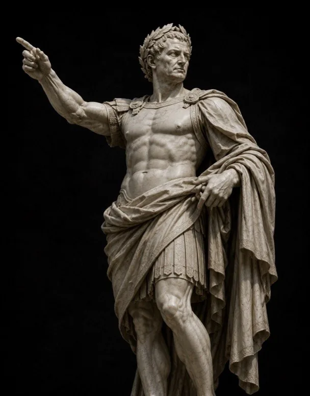 Marble statue of Caesar