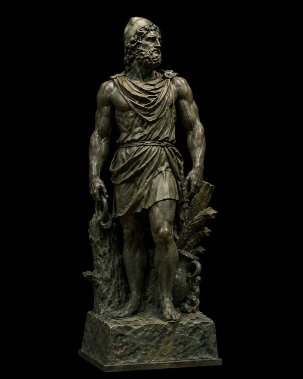 Marble statue of Odysseus